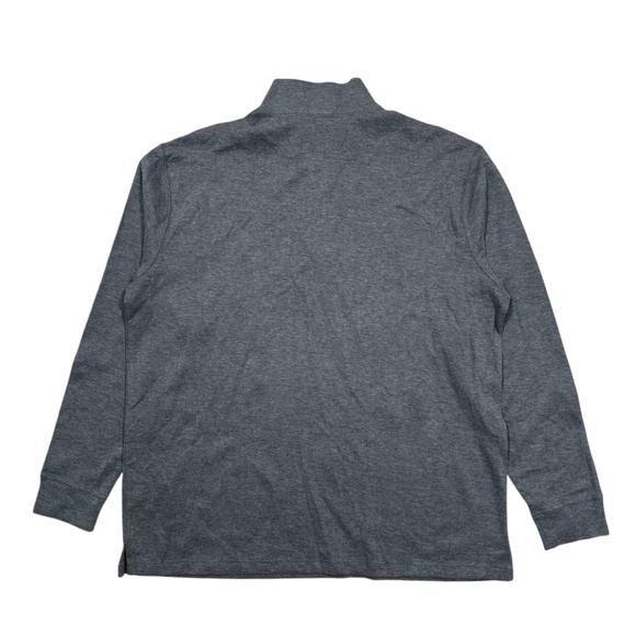NWT Polo Ralph Lauren Estate Rib 1/4 Zip Ribbed Cotton Sweater Gray Mens XLT - Picture 2 of 10